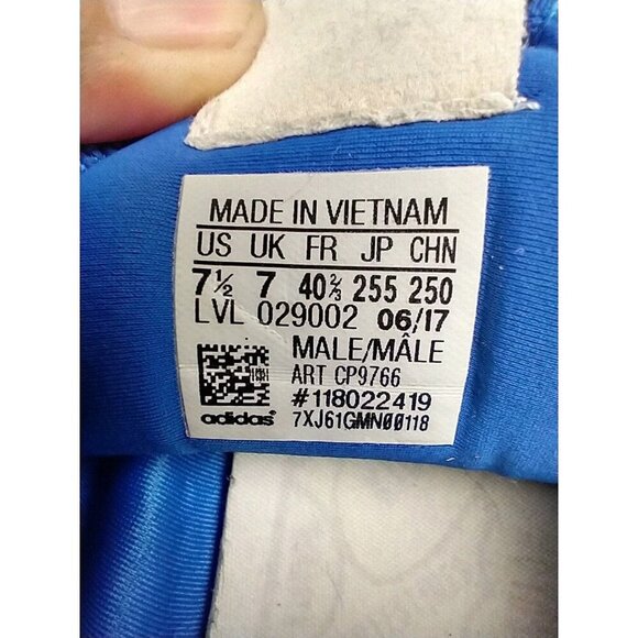 Adidas Pharrell Williams Hu Tennis Sneaker Shoes Men’s 7.5 Royal Blue CP9766 - Picture 11 of 14